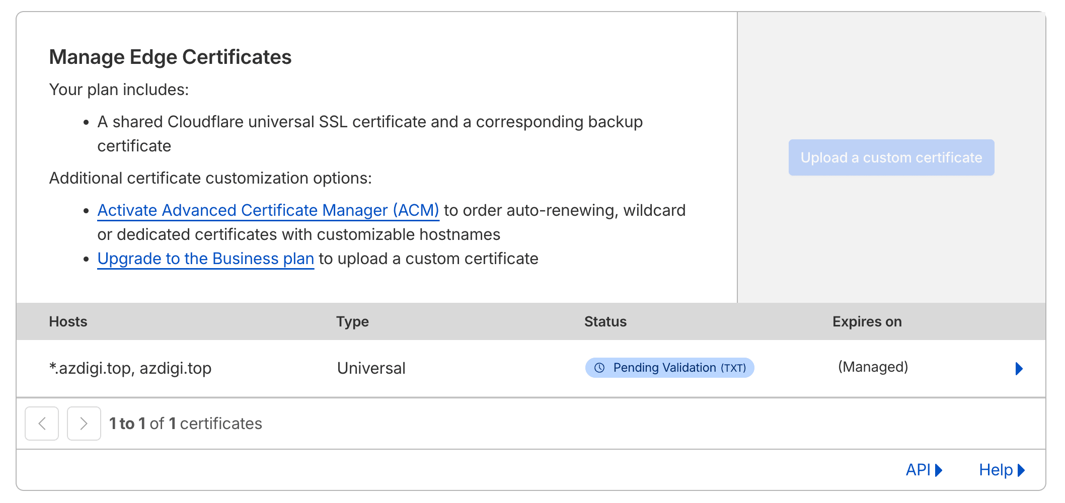 Hướng dẫn cài đặt SSL trên CloudFlare 14 Edge Certificates trên Cloudflare