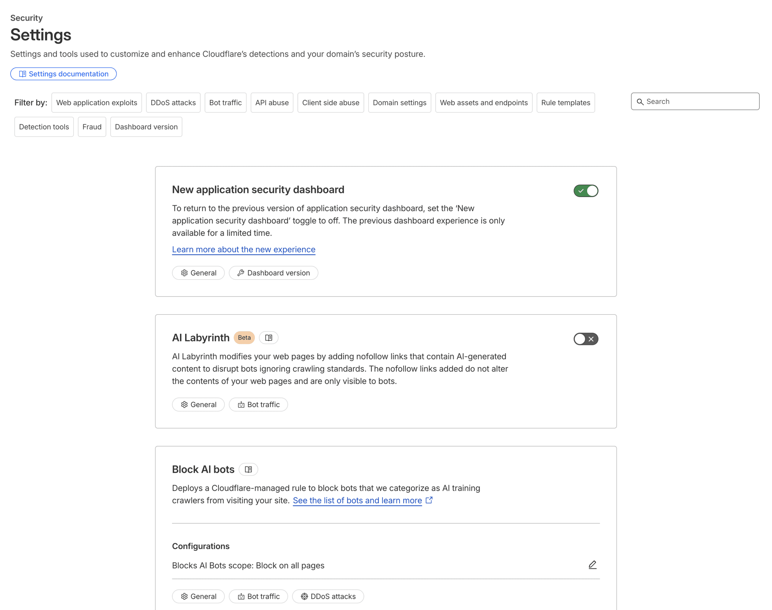 Hướng dẫn chống DDoS và cấu hình bảo mật trên Cloudflare 2 Cloudflare Security Settings