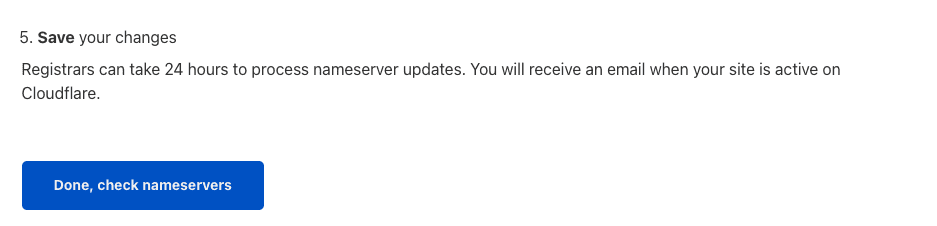 CloudFlare là gì? Cách kết nối CloudFlare với Website 14 change ns CloudFlare 1