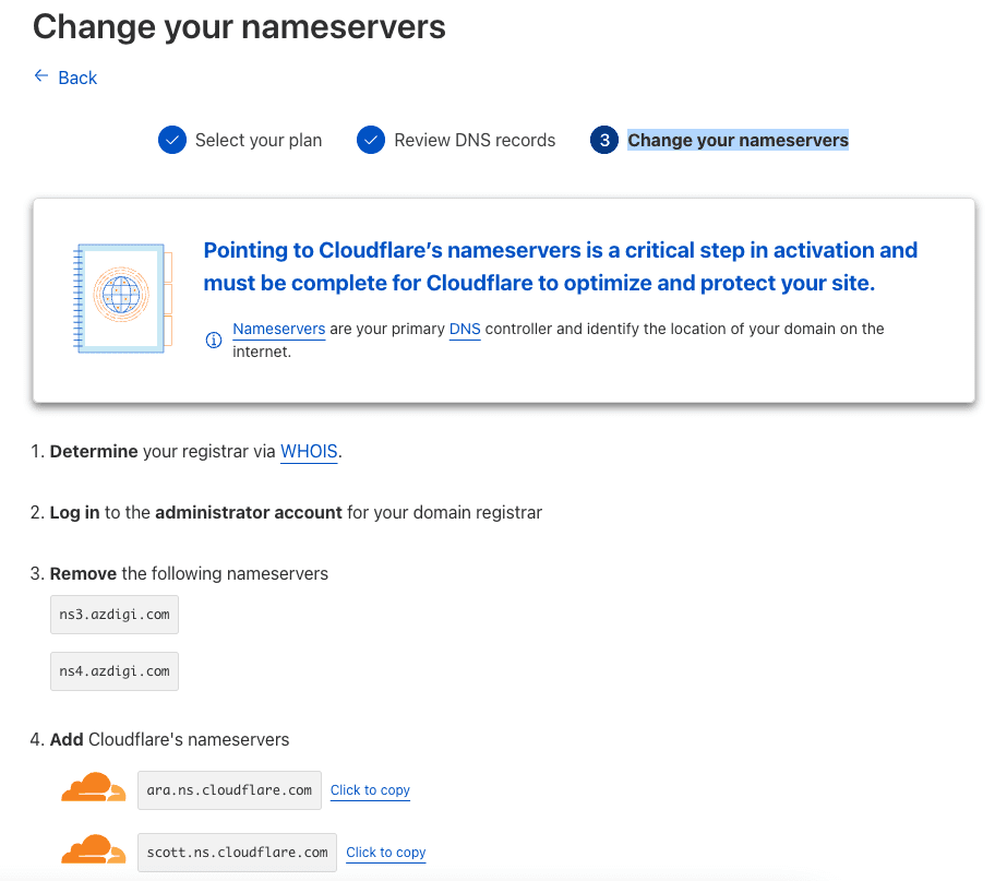 CloudFlare là gì? Cách kết nối CloudFlare với Website 12 Thay đổi nameservers cho tên miền