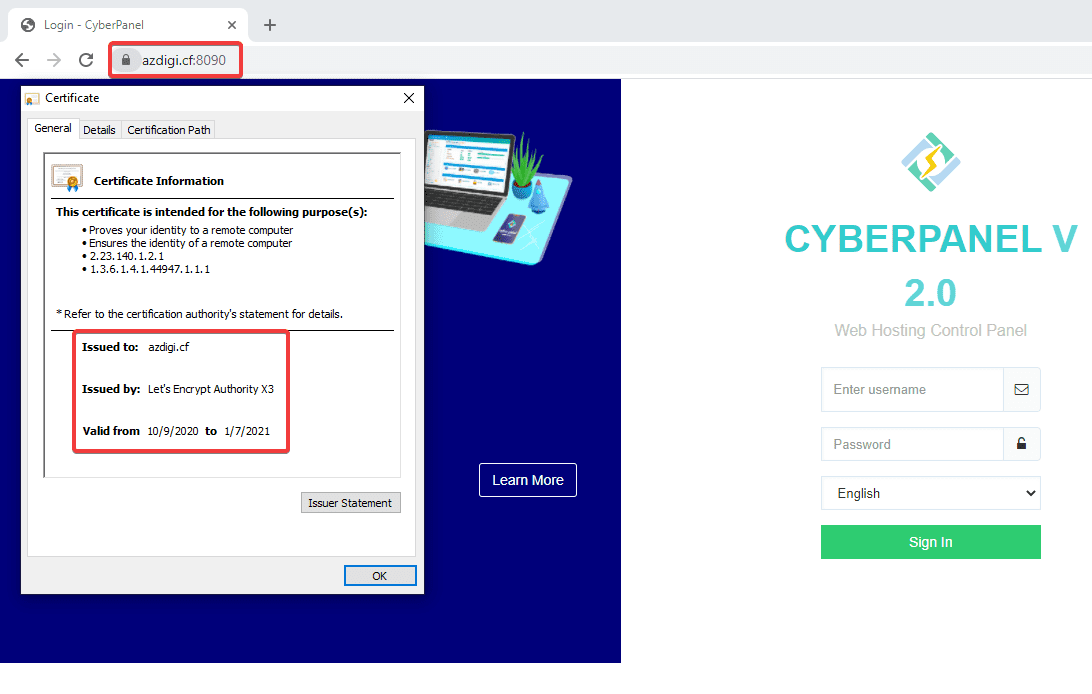 Sử dụng CLI để quản trị SSL trên Cyber Panel 5 cli ssl3