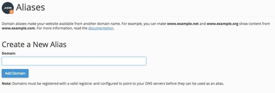 cpanel aliases 960x325 1