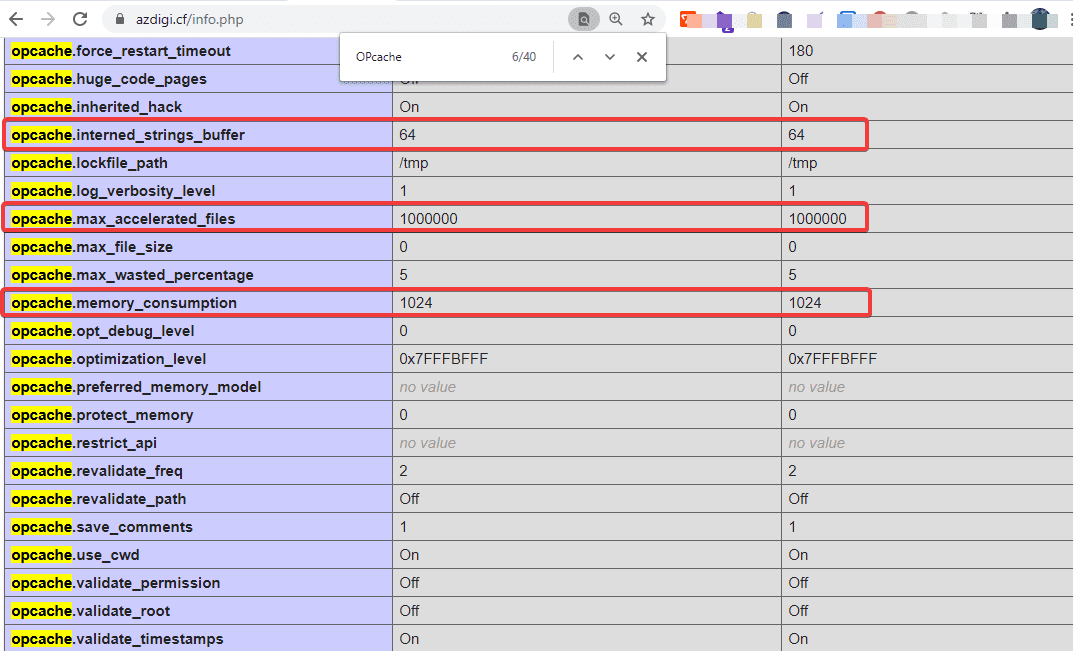 Hướng dẫn thay đổi thông số OPcache trên Cyber Panel 4 editopcache