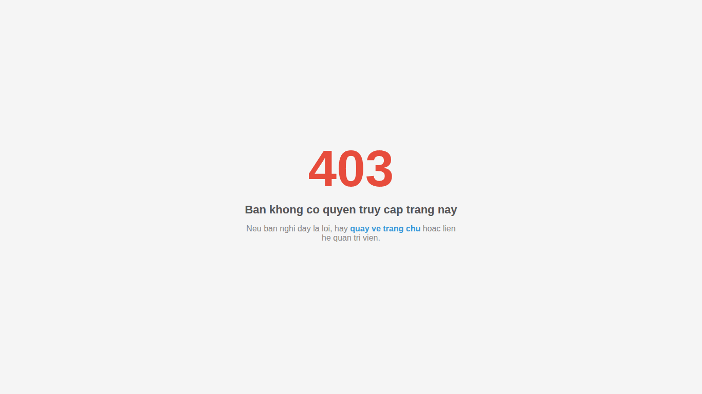 Hướng dẫn tuỳ chỉnh Error Pages trên cPanel – Trang lỗi 403, 404, 500 đẹp hơn 5 Trang lỗi 403 custom với nền trắng và chữ đỏ