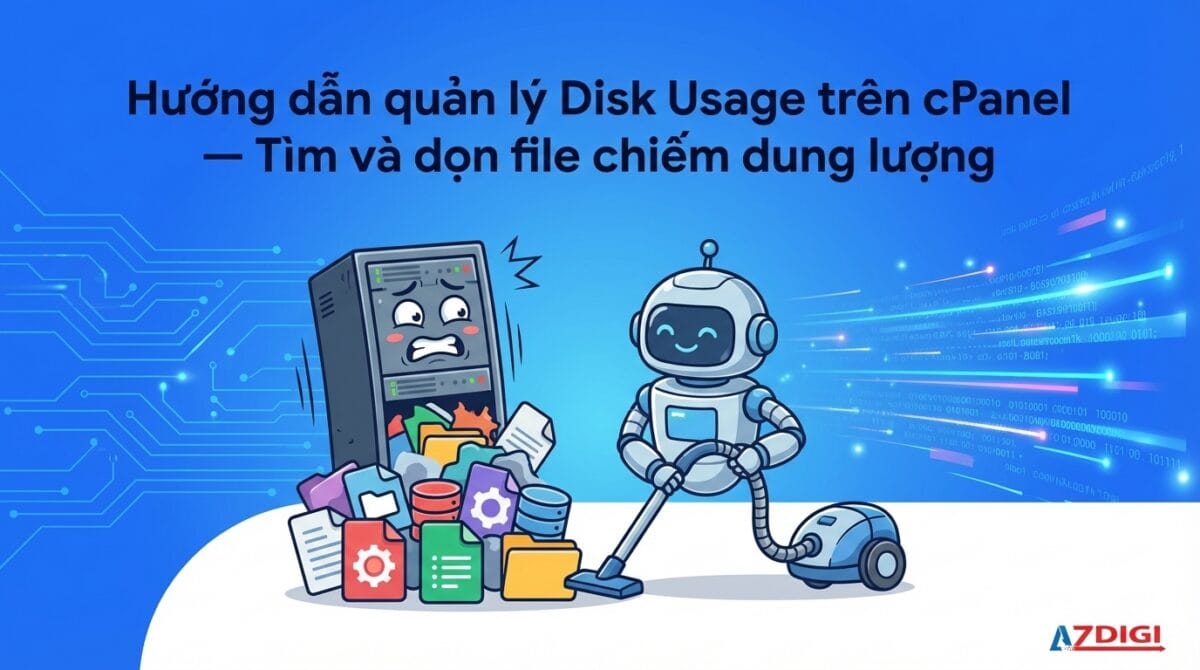 Hướng dẫn quản lý Disk Usage trên cPanel – Tìm và dọn file chiếm dung lượng 1 Hướng dẫn quản lý Disk Usage trên cPanel – Tìm và dọn file chiếm dung lượng