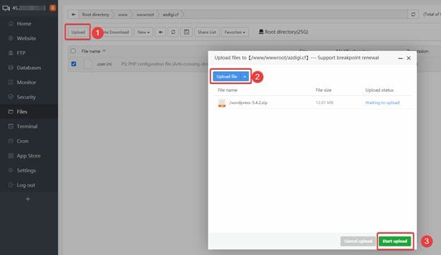 Chuyển dữ liệu WordPress về aaPanel 4 image 118