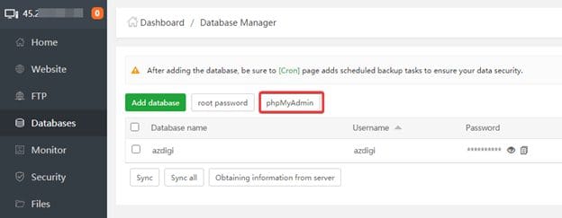 Chuyển dữ liệu WordPress về aaPanel 7 image 123