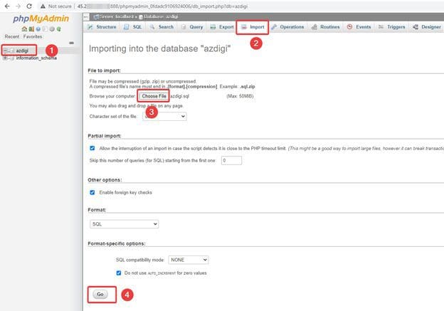 Chuyển dữ liệu WordPress về aaPanel 9 image 125