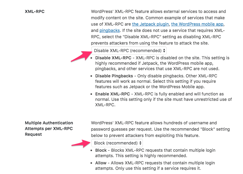 Hãy tắt XML-RPC khi không cần sử dụng 2 ithemes-security-block-xmlrpc