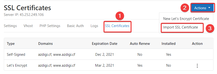 Cài đặt SSL trả phí trên CloudPanel 4 Cài đặt SSL trả phí trên CloudPanel