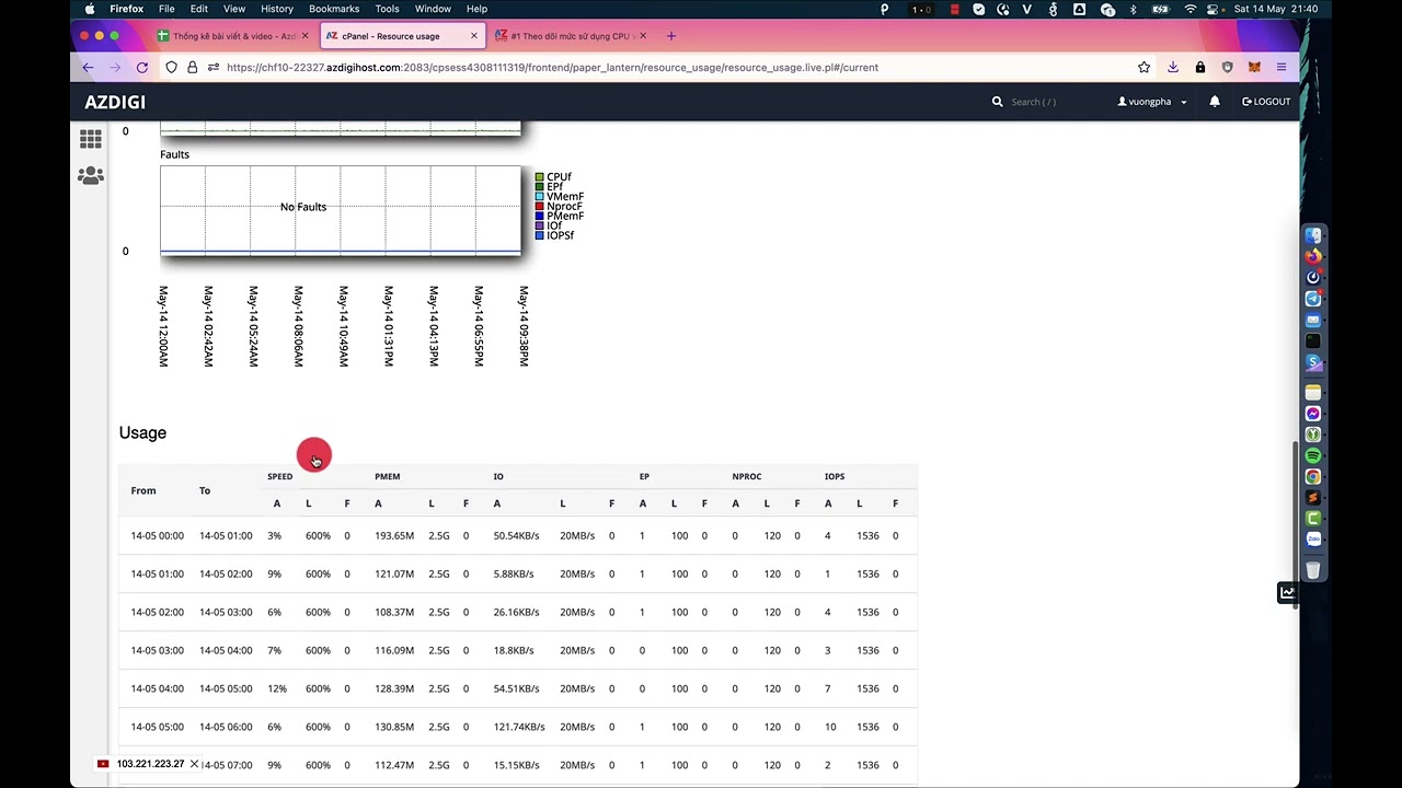 [#cPanel] Theo dõi mức sử dụng tài nguyên với Resource usage trên cPanel
