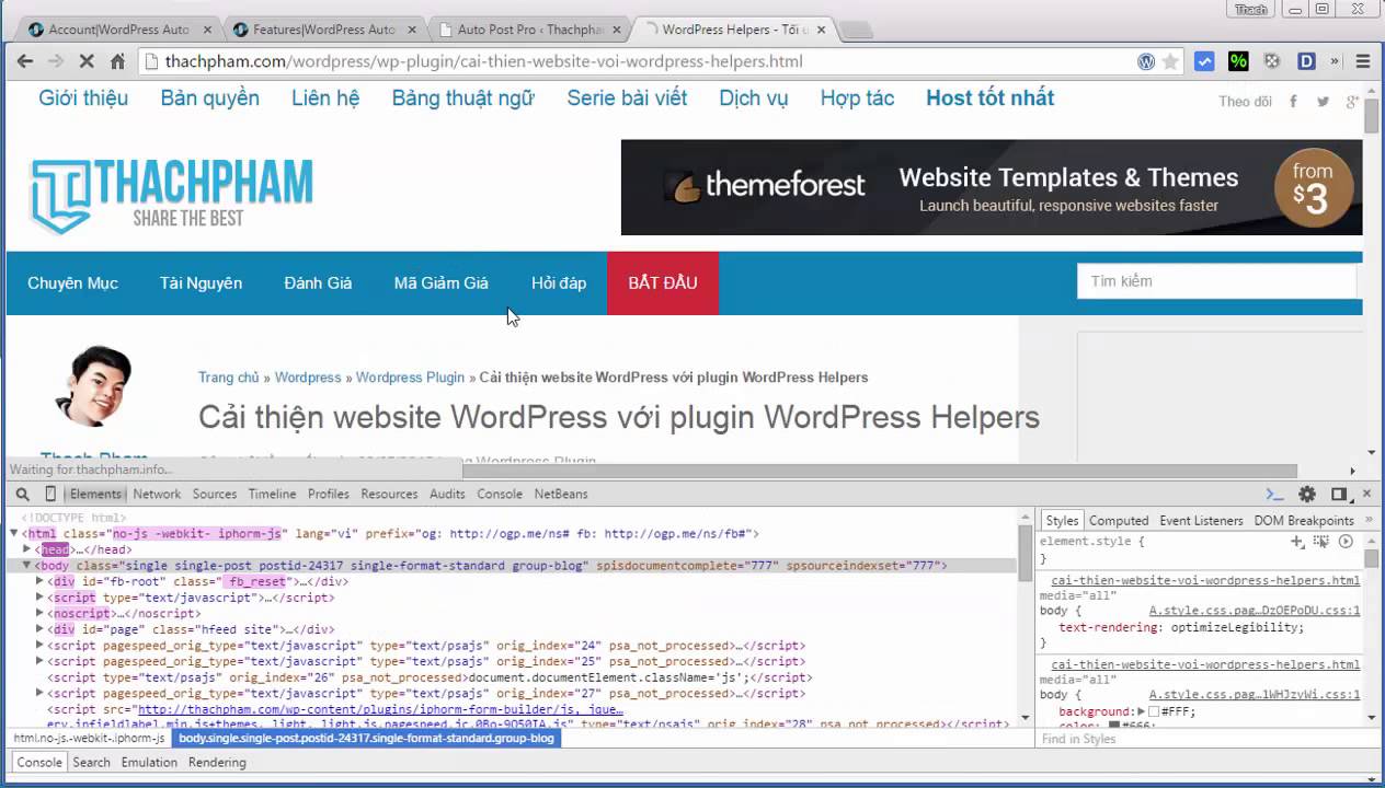 Lấy bài từ website khác vào WordPress không cần RSS bằng Plugin WP Auto Post 1 Lấy bài từ web khác vào WordPress tự động không cần RSS.