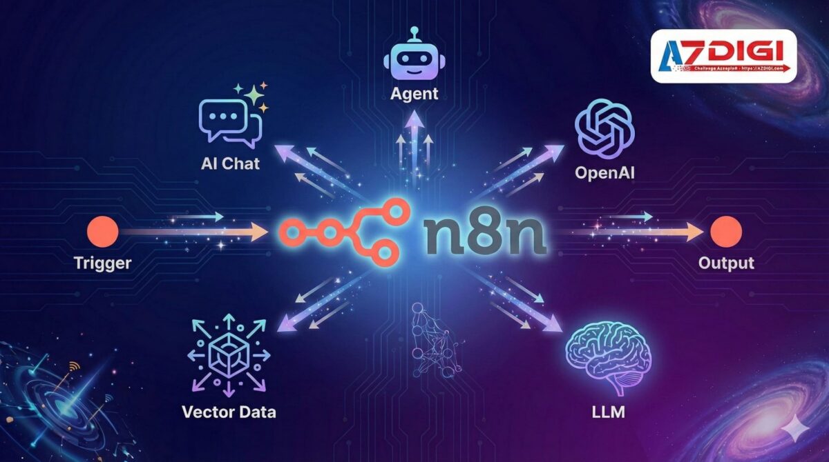 n8n + AI: Xây dựng Workflow tự động với ChatGPT và LLMs 1 n8n + AI: Xây dựng Workflow tự động với ChatGPT và LLMs