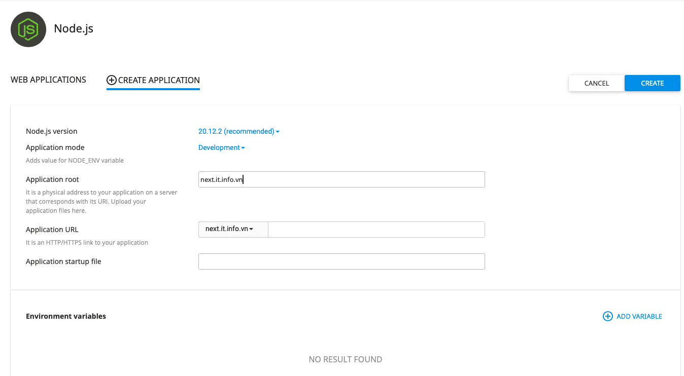 Hướng dẫn cài đặt Next.js trên Hosting cPanel 5 Hướng dẫn cài đặt Next.js trên Hosting cPanel