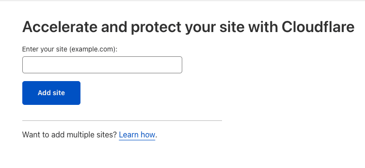 CloudFlare là gì? Cách kết nối CloudFlare với Website 5 Thêm website