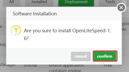 Hướng dẫn cài đặt OpenLitespeed trên aaPanel 6 openlite8