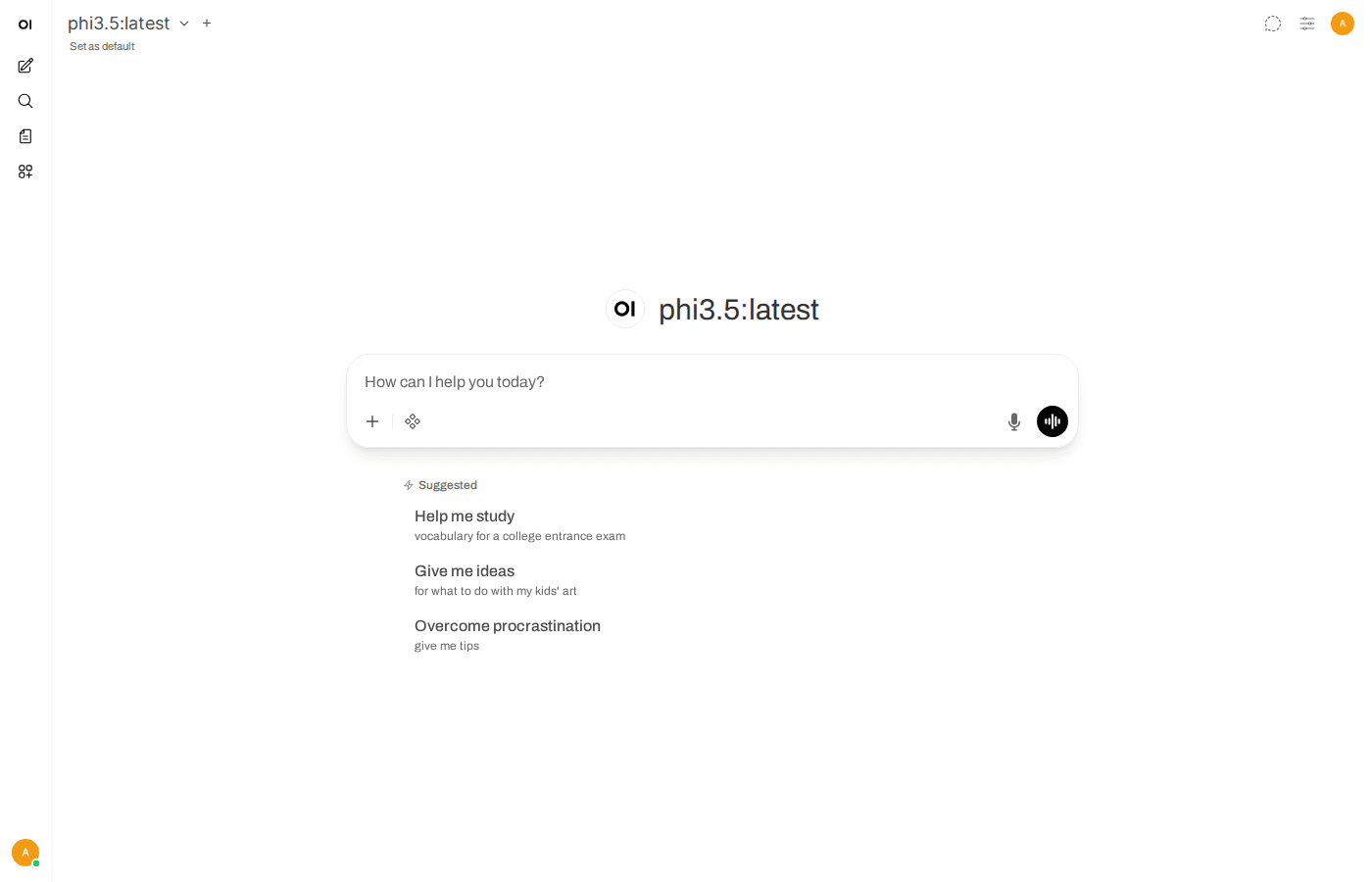 Cài Open WebUI + Ollama bằng Docker Compose – Tạo ChatGPT riêng trên VPS 3 Giao diện chính Open WebUI sau khi đăng nhập