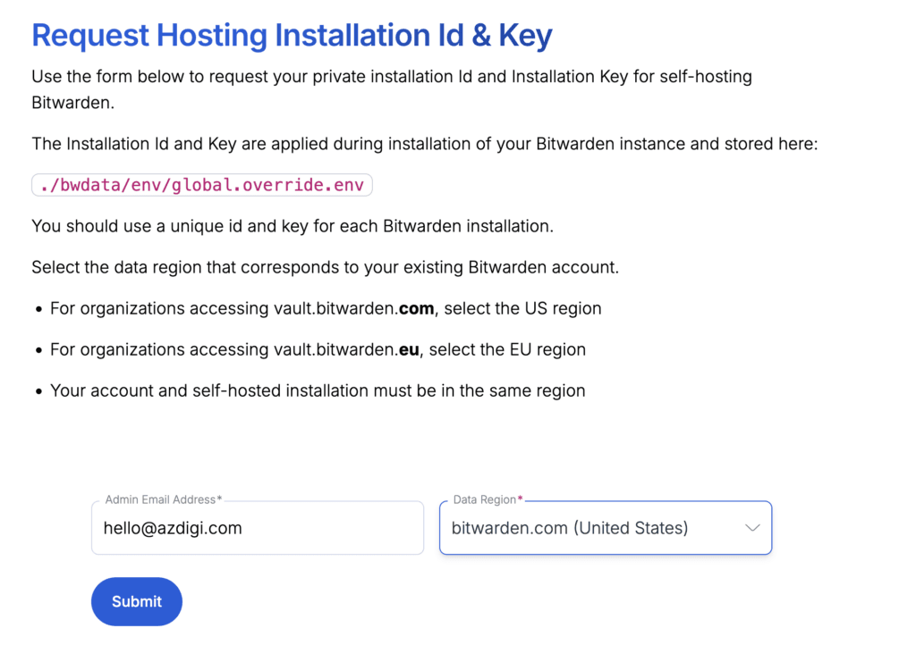 Hướng dẫn cài đặt Bitwarden tự host lên VPS để quản lý mật khẩu và dữ liệu nhạy cảm 2 screenshot 2026 03 18 14.57.15@2x