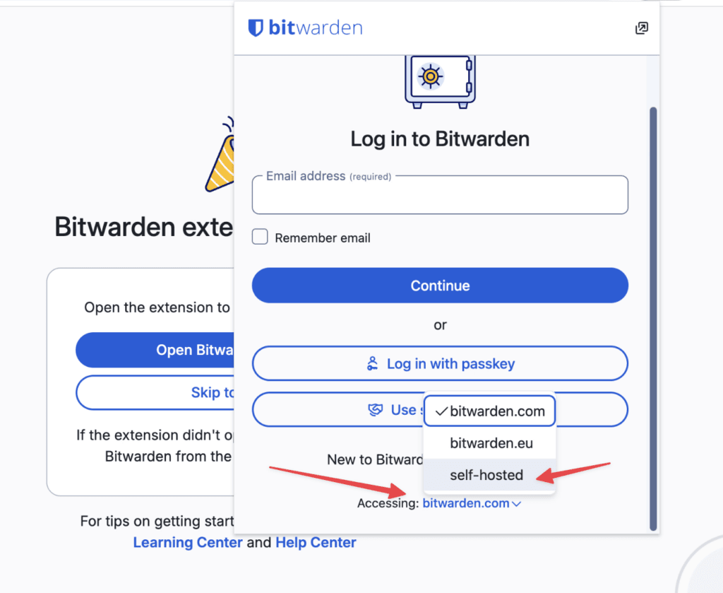 Hướng dẫn cài đặt Bitwarden tự host lên VPS để quản lý mật khẩu và dữ liệu nhạy cảm 5 screenshot 2026 03 18 15.38.54@2x