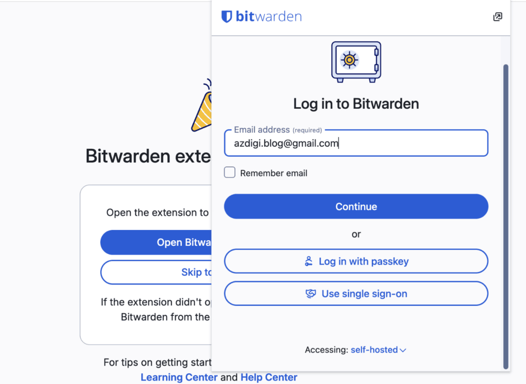 Hướng dẫn cài đặt Bitwarden tự host lên VPS để quản lý mật khẩu và dữ liệu nhạy cảm 7 screenshot 2026 03 18 15.40.43@2x