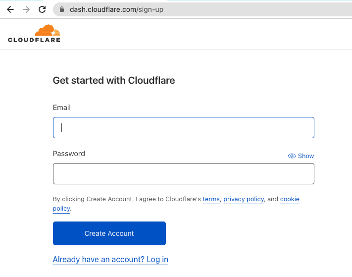 CloudFlare là gì? Cách kết nối CloudFlare với Website 3 Đăng ký tài khoản CloudFlare