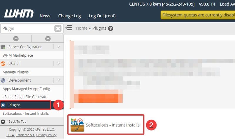 Hướng dẫn cài đặt Softaculous trên WHM/cPanel 5 softaculous3