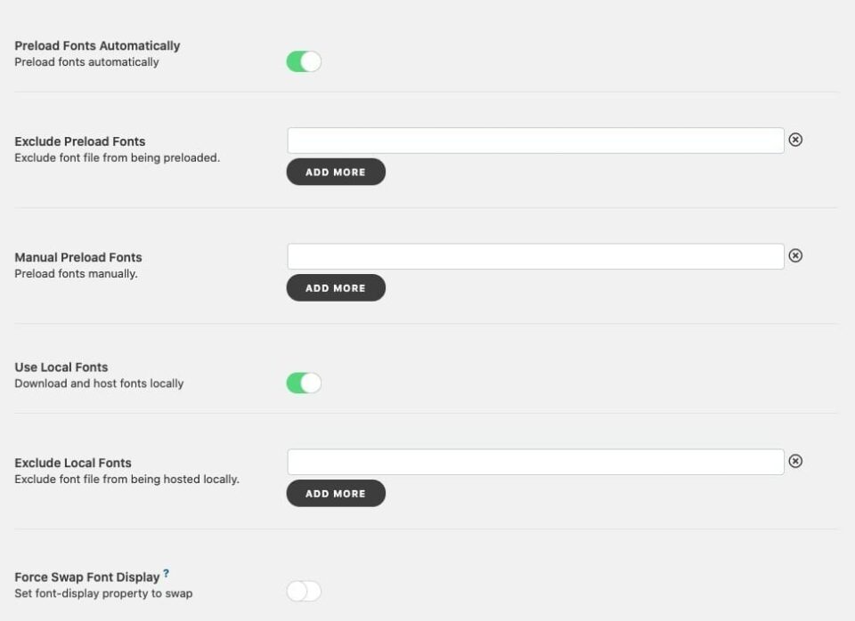 Swift Performance Pro – Plugin tối ưu toàn diện cho WordPress 8 swift performance pro fonts