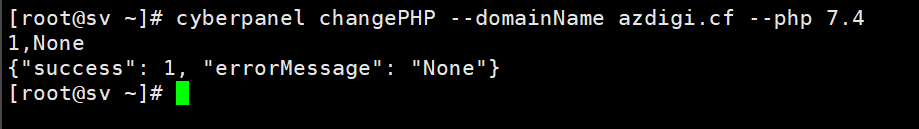 Sử dụng CLI để quản trị Website trên Cyber Panel 8 website cli6