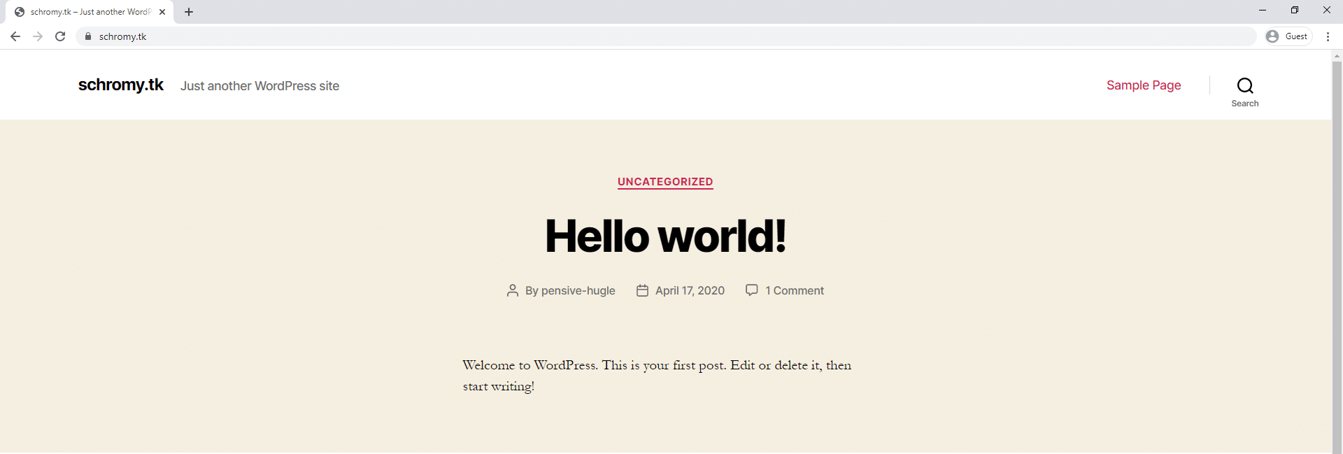 Hướng dẫn cài đặt WordPress Mặc định với EasyEngine 3 worpdress ee 1 1