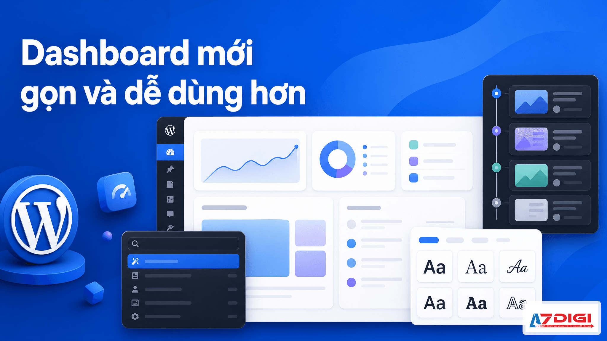 WordPress 7.0 có gì mới? Toàn cảnh thay đổi đáng chú ý trong phiên bản Armstrong 4 Dashboard mới trong WordPress 7.0